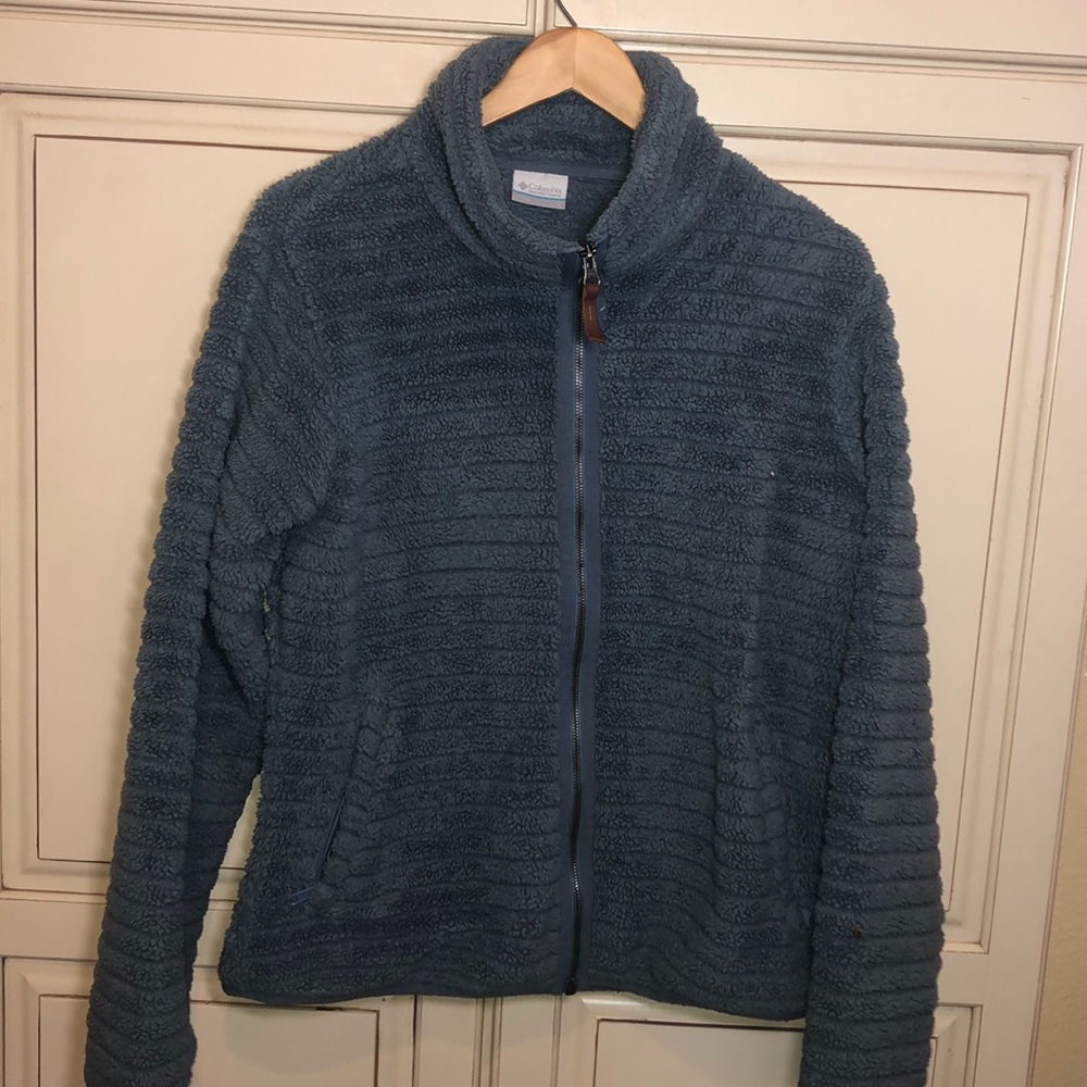 Columbia Blue Fleece Zip-Up Hoodie